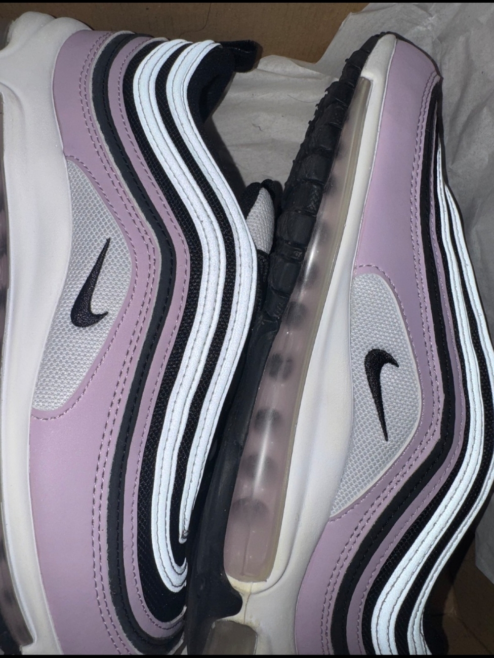Nike Lavender, Black & White Air Max Style Sneakers